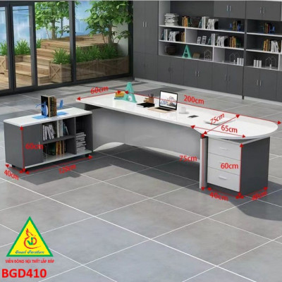 Bàn giám đốc gỗ MDF đơn giản , phong cách hiện đại BGD410 - NỘI THẤT LẮP RÁP VIENDONGADV