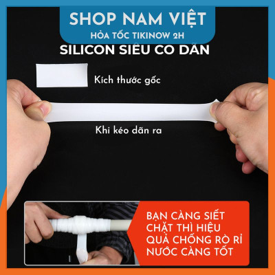 Băng Keo Vá Ống Nước Silicon Chịu Nhiệt Nóng Lạnh, Chống Thấm Nước