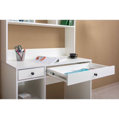 Bàn làm việc hiện đại thiết kế liền giá sách SMLIFE Desu