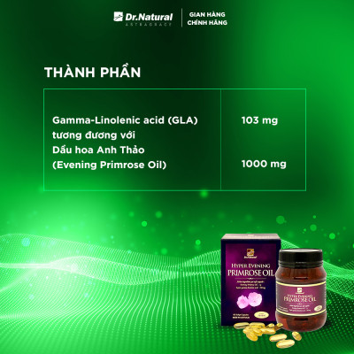 VIÊN UỐNG NỘI TIẾT DR NATURAL HYPER EVENING PRIMROSE OIL 180 VIÊN