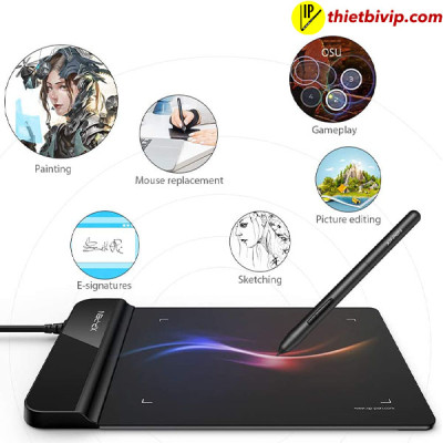 Bảng Vẽ Điện Tử XP-Pen Star G430S Siêu Mỏng Lực Nhấn 8192 Chơi OSU, Ký Tên Điện Tử - Hàng Chính Hãng