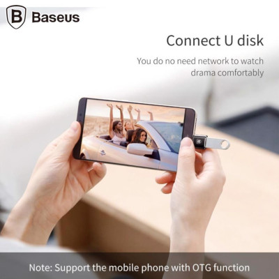 Đầu chuyển OTG USB Type C sang USB Full size Baseus LV106 (CATJQ-B01)- Hàng chính hãng.