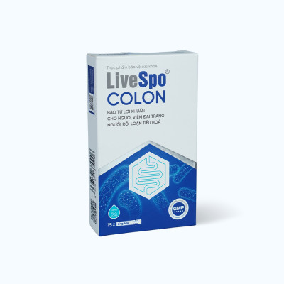 Dung dịch LIVESPO Colon bổ sung men vi sinh cải thiện viêm đại tràng, rối loạn tiêu hóa (15 ống)