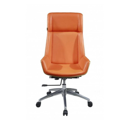 Ghế Quản lý ID814 ốp gỗ bọc PU