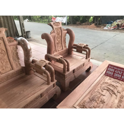 Bàn ghế Tần Thủy Hoàng gỗ hương đá