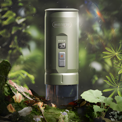 Máy pha cà phê cầm tay chuyên nghiệp Espresso 3 trong 1, dùng pin có thể pha cả nóng và lạnh. Thương hiệu Mỹ cao cấp HiBREW - H4C. HÀNG CHÍNH HÃNG