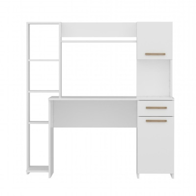 Bàn làm việc gỗ liền kệ giá sách bên đẹp SMLIFE Doberman