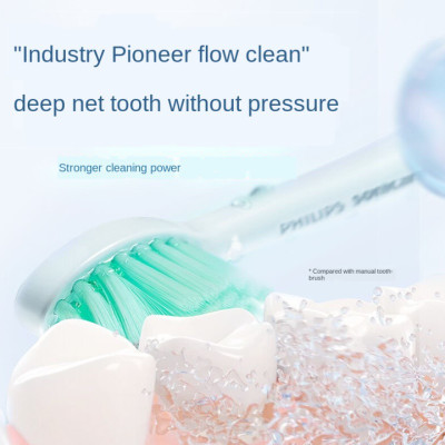 Bàn chải đánh răng điện Philips Sonicare HX2421 tích hợp 2 chế độ làm việc Clean, Sensitive - Hàng Nhập Khẩu