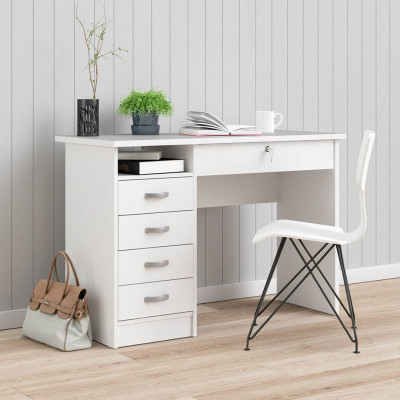 Bàn làm việc tại nhà bằng gỗ kiểu dáng nhỏ gọn SMLIFE Dola