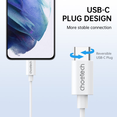 Tai nghe Choetech OC-A011 dây nhét tai Type C có đệm cao su (Hàng chính hãng)