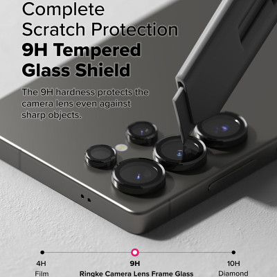 Bộ 2 dán camera cho Samsung Galaxy S25 Ultra RINGKE Lens Frame Glass - Hàng Chính Hãng