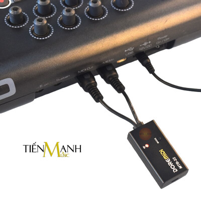 Cáp Midi Không Dây Đầu Cắm Tròn 5 Chân DOREMiDi MTB22 PRO- Bluetooth 5.0 Tốc Độ Cao Cho Đàn Piano, Organ, Keyboard MTB-22 PRO Hàng Chính Hãng - Kèm Móng Gẩy DreamMaker