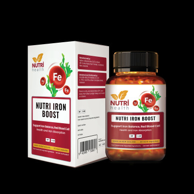 [Mua 2 Tặng 1] Viên Sắt Hữu Cơ New Zealand Nutri Iron Boost 30 Viên | Giúp Bổ Sung Sắt, Acid Folic Cho Cơ Thể - Nhập Khẩu Chính Hãng