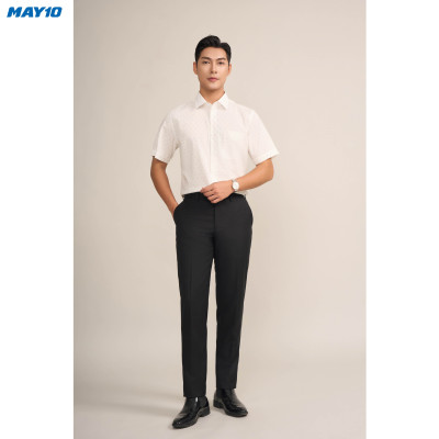 Sơ mi nam cộc tay May10 form RegularFit mã 010124195ONGB AH387