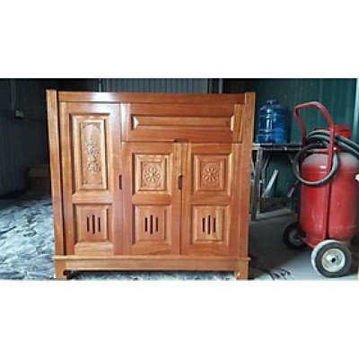 tủ giầy gỗ xoan đào 3 cánh đẹp