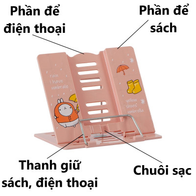 Giá đỡ đa năng Việt Nhật Hokori 5693 giá đỡ sách, điện thoại, máy tính bảng - Hàng chính hãng