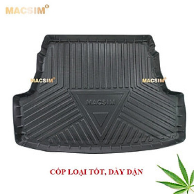 Thảm lót cốp Vios 2014-2022 (qd) nhãn hiệu Macsim chất liệu tpv cao cấp màu đen