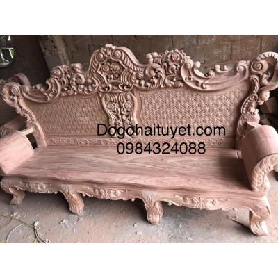 Bộ bàn ghế hoàng gia gỗ hương