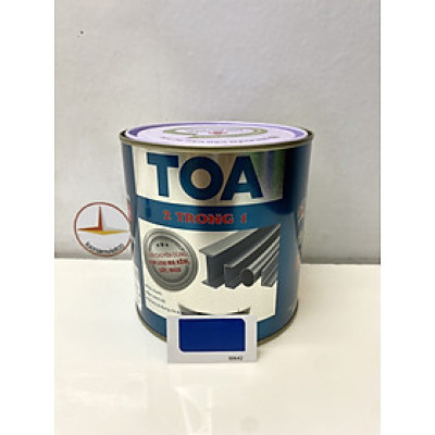 Sơn sắt mạ kẽm Toa 2 trong 1 màu xanh 642 _ 800G