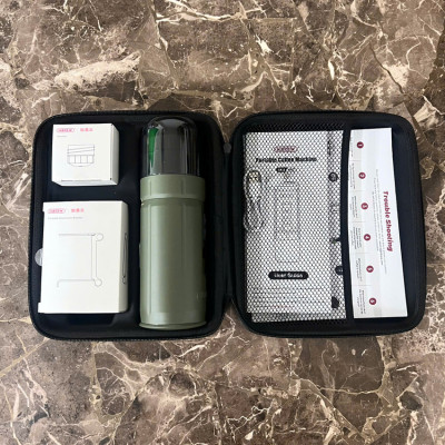 Máy pha cà phê cầm tay chuyên nghiệp Espresso 3 trong 1, dùng pin có thể pha cả nóng và lạnh thương hiệu Mỹ cao cấp HiBREW H4C - Hàng Nhập Khẩu