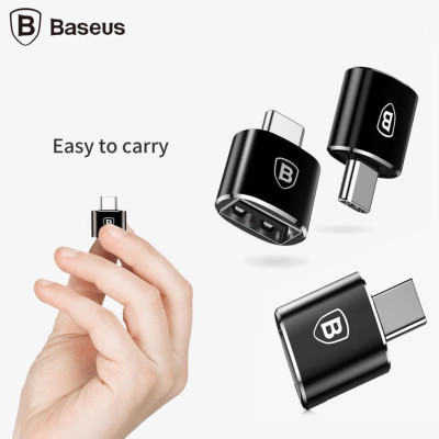 Đầu chuyển OTG USB Type C sang USB Full size Baseus LV106 (CATJQ-B01)- Hàng chính hãng.