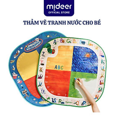 Thảm vẽ tranh nước, tranh tô màu nước ma thuật Mideer Magic Water Doodle Mat