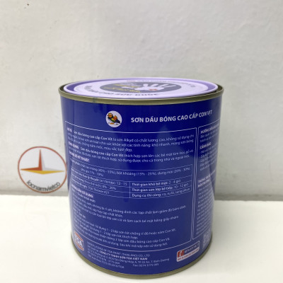 Sơn dầu cao cấp TOA Con Vịt màu đỏ MD 335 _ 800 ml