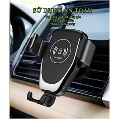 BỘ SẠC ĐIỆN THOAI KHÔNG DÂY KIÊM GIÁ ĐỠ ĐIỆN THOAI TRÊN XE HƠI ÔTÔ MẪU MỚI CHẤT LƯỢNG
