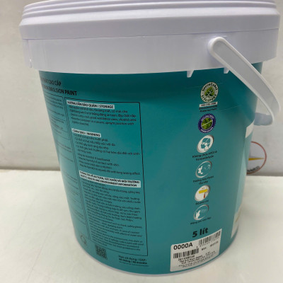 Sơn nước Toa thoải mái lau chùi siêu bóng màu xám 8323 _5L