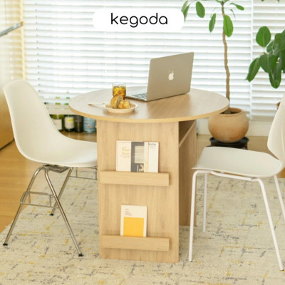 Bàn Tròn Nhỏ Decor Rộng 79cm, Bàn Cafe, Làm Việc Máy Tính Đơn Giản KEGODA KGD93