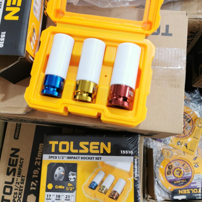 BỘ TUÝP THÁO MÂM XE LOẠI 6 CẠNH 1/2 TOLSEN 15510   - HÀNG CHÍNH HÃNG