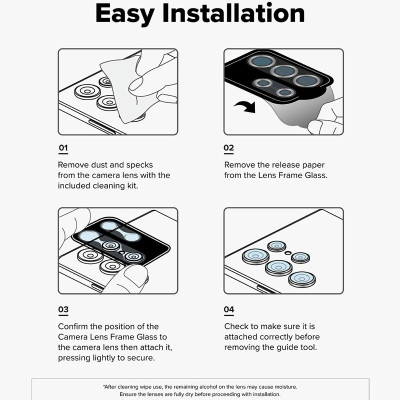 Bộ 2 dán camera cho Samsung Galaxy S25 Ultra RINGKE Lens Frame Glass - Hàng Chính Hãng