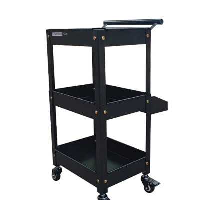 XE ĐẨY ĐA NĂNG 3 TẦNG MÀU HỒNG CÓ KHAY PHỤ