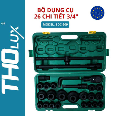 Bộ dụng cụ 26 chi tiết 3/4 BDC-209 Tholux