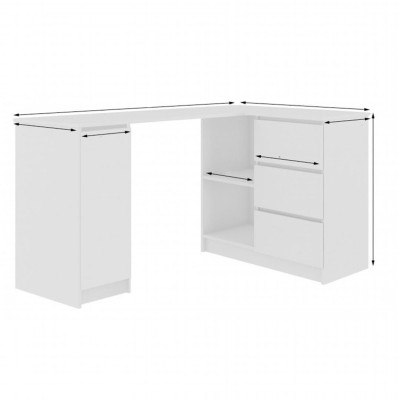 Bàn máy tính tại nhà bằng gỗ thiết kế nhỏ gọn SMLIFE Duane