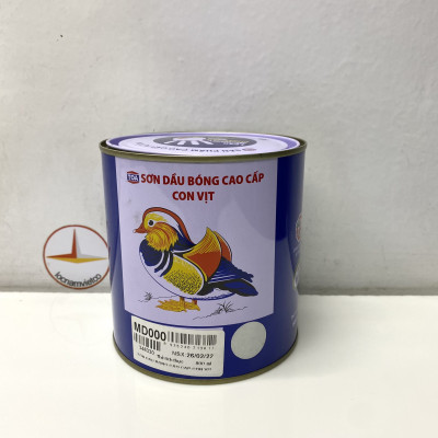 Sơn dầu cao cấp TOA Con Vịt màu bạc MD 000 _ 800 ml