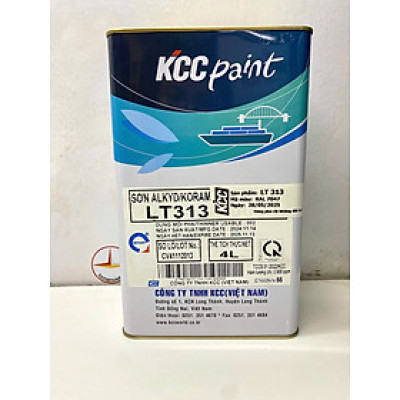 Sơn Alkyd KCC LT313 Base A màu xám RAL 7047 _4L