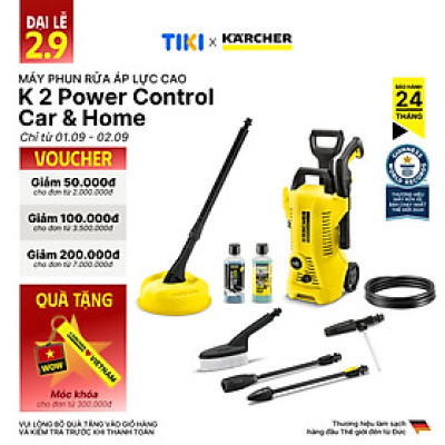 Máy phun rửa áp lực cao Karcher K 2 Power Control Car & Home