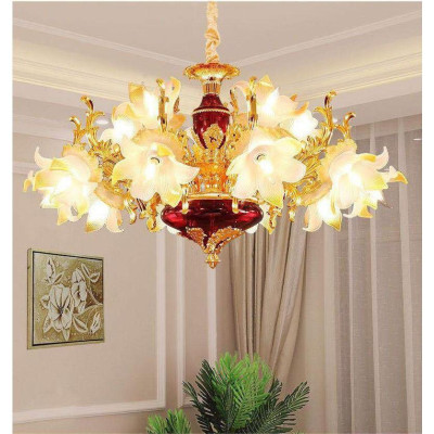 Đèn chùm KAIRINA 15 tay phong cách Châu Âu hàng chuẩn đẹp - kèm bóng LED chuyên dụng (ảnh thật 100%)