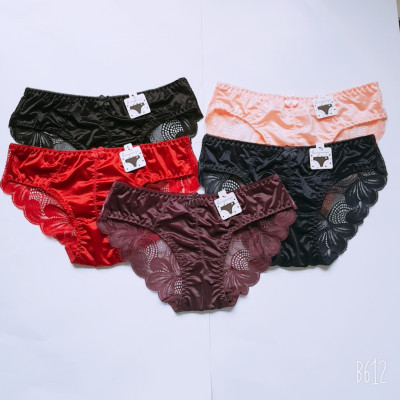 combo 5 chiếc quần lót ren lụa đính nơ phong cách tiểu thư cực xinh