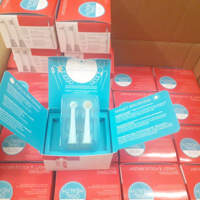 Bộ đôi Đầu bàn chải điện sóng âm edelwhite SONIC Target and Focus, mã 100193