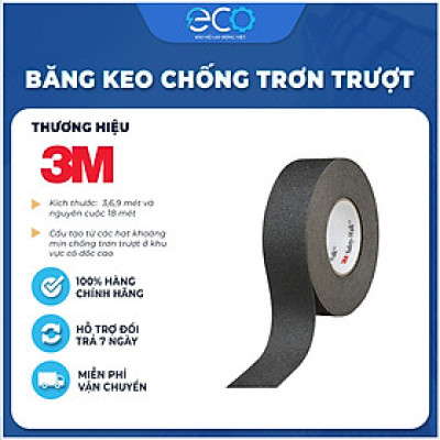 Băng keo chống trơn trượt 3M Safety walk 610 (màu đen) kích thước 1,3,6,9 mét và nguyên cuộc 18 mét