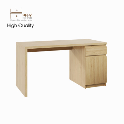 HAPPY FURNITURE , Bàn làm việc 2 ngăn đựng đồ - DOOBIE , BAN_002 , 140cm x 60cm x 73cm