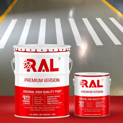 Sơn kẻ vạch Epoxy chống trơn RAL ROAD LINE GUARD ANTI-SLIP - 5KG