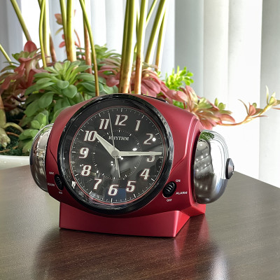 Đồng hồ để bàn Nhật Bản Rhythm 8RA646SR01 – KT: 18.5 x 12.1 x 10.6cm. Vỏ nhựa. Dùng Pin.