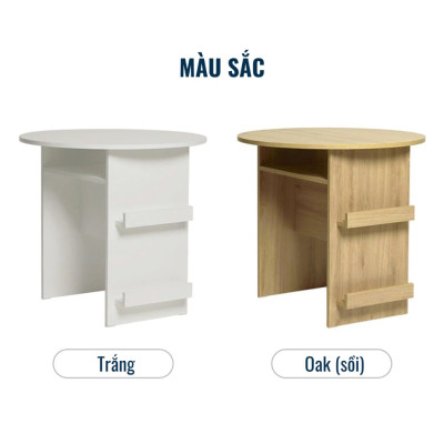 Bàn Tròn Nhỏ Decor Rộng 79cm, Bàn Cafe, Làm Việc Máy Tính Đơn Giản KEGODA KGD93