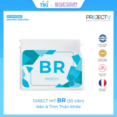 [TẶNG 5 TÚI PV ZIP] Thực Phẩm Sức Khoẻ BR+A | V Alphabet - Hỗ trợ trí não & Chống oxy hoá - PROJECT V - Xuất xứ Pháp, Hàng Chính Hãng
