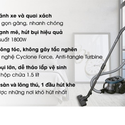 Máy hút bụi dạng hộp Samsung VC18M21M0VN/SV-N - Hàng Chính Hãng