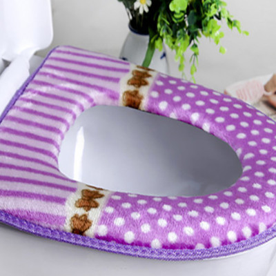 Lót Nỉ Bồn Cầu Bằng Nhung Làm Đệm Ngồi Giữ Ấm Cho Mùa Đông