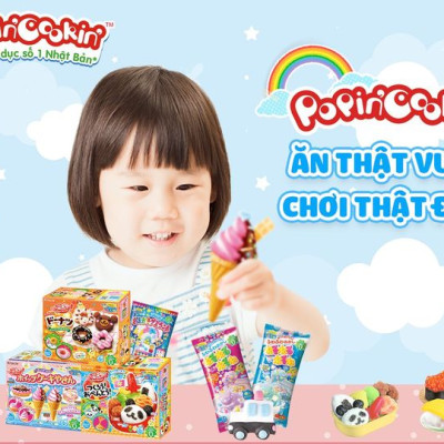 Combo 3 hộp kẹo Popin Cookin đồ chơi sáng tạo ăn được : Sushi + 2 hộp kẹo tự chọn chính hãng